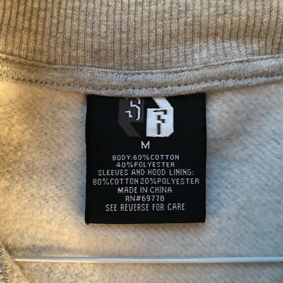 Zip-up Button-up Hoodie - Picture 2 of 2